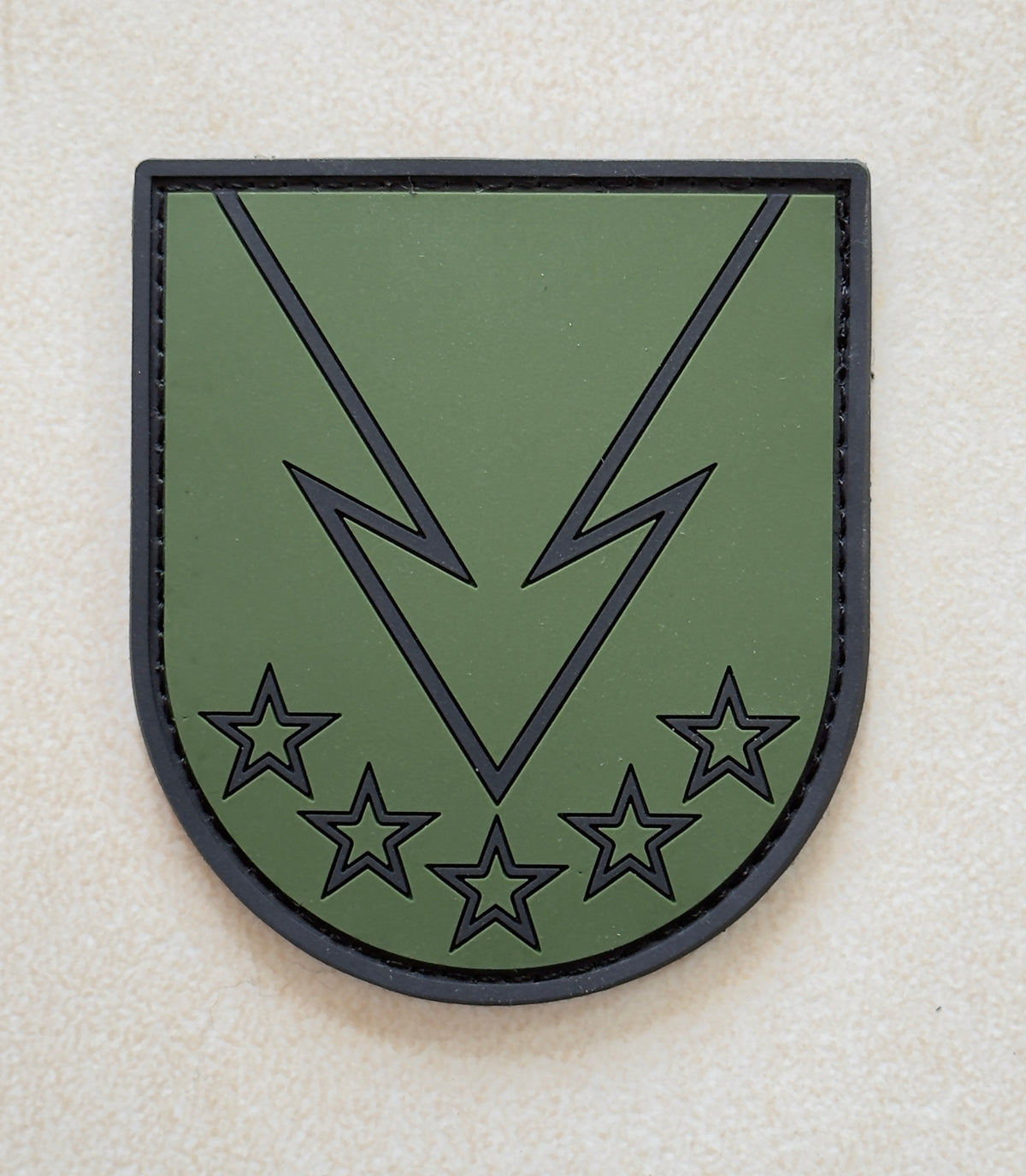 Patch officiel GCP Vert (PVC) – Soutien Commando
