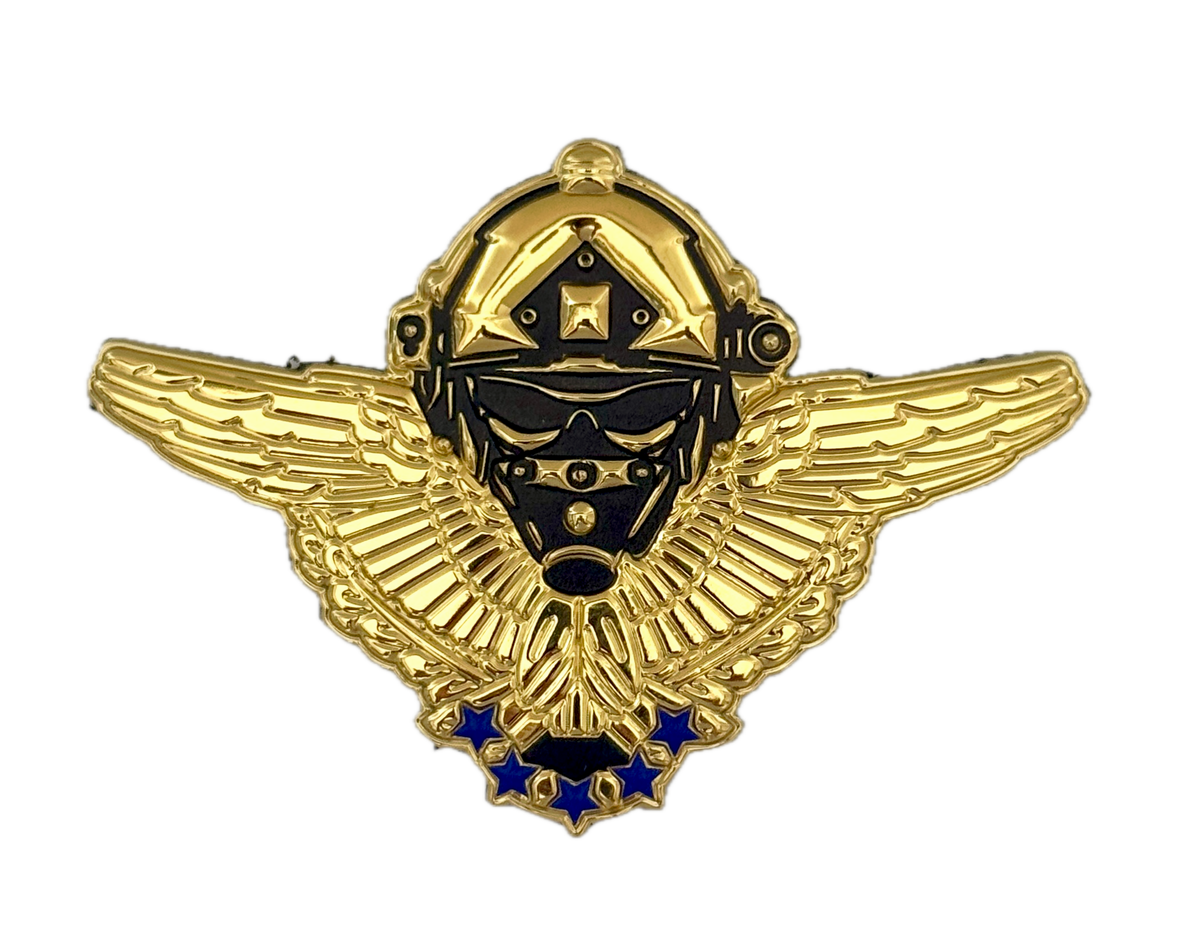 Patch Brevet CHUTOPS OXY CPA10 PVC (Imitation métal doré)