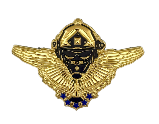 Patch Brevet CHUTOPS OXY CPA10 PVC (Imitation métal doré)