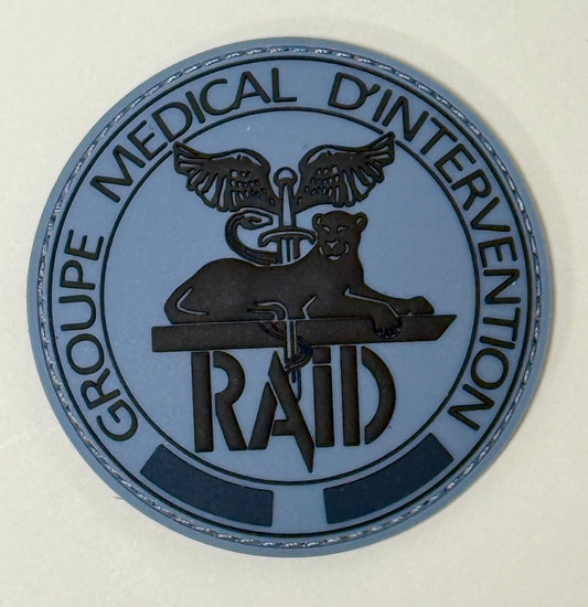 Patch RAID officiel Groupe Medical Intervention gris (PVC)