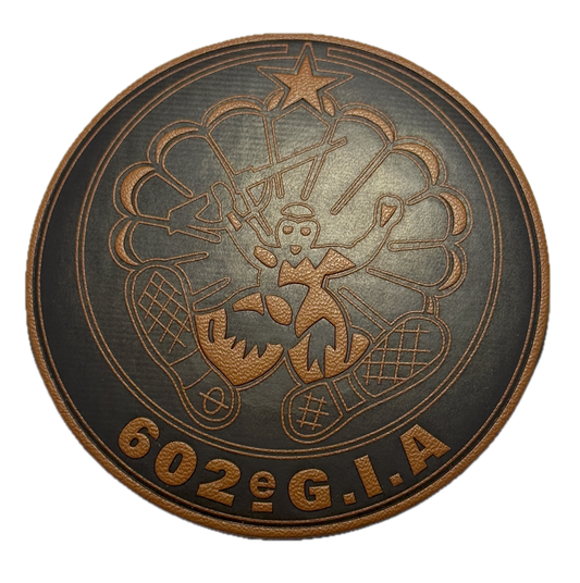 Patch tradition du CPA10 (héritage du 602ᵉ GIA ) cuir