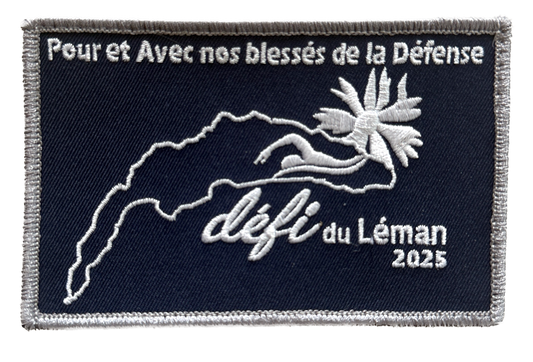Patch "Défi du léman 2025" Pour et avec nos blessés de la Défense