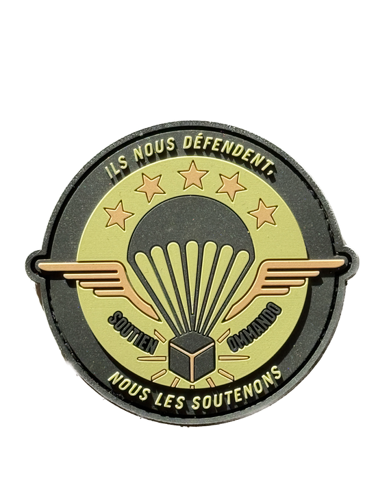 NOUVEAU Patch PVC Soutien commando (kaki)