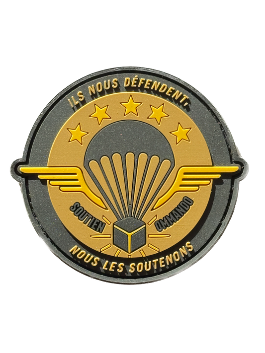 NOUVEAU Patch PVC Soutien commando (sable)