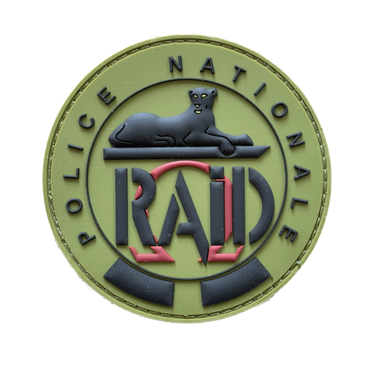 Patch officiel RAID Omega Kaki (PVC)