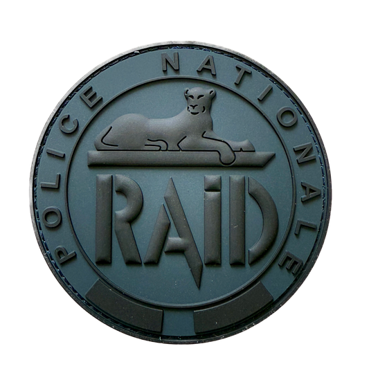Patch officiel RAID noir (PVC)