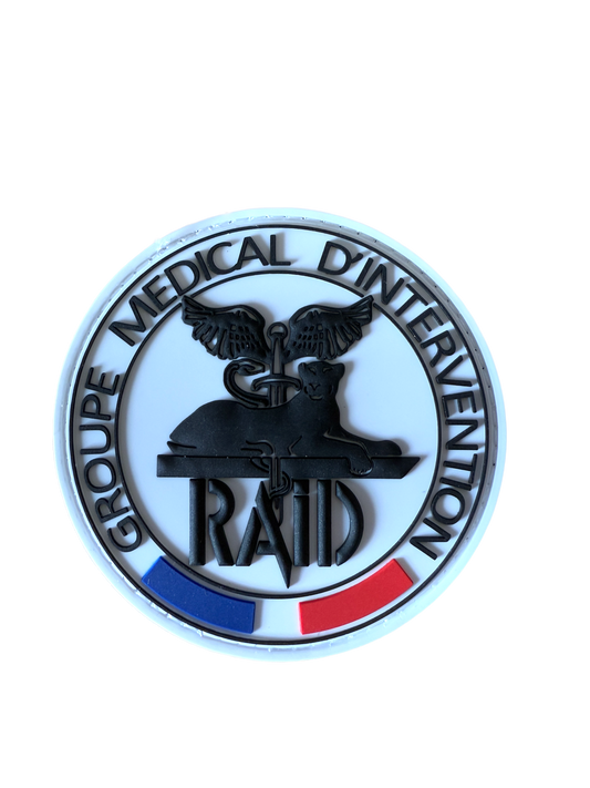 Patch RAID officiel Groupe Medical Intervention blanc (PVC)