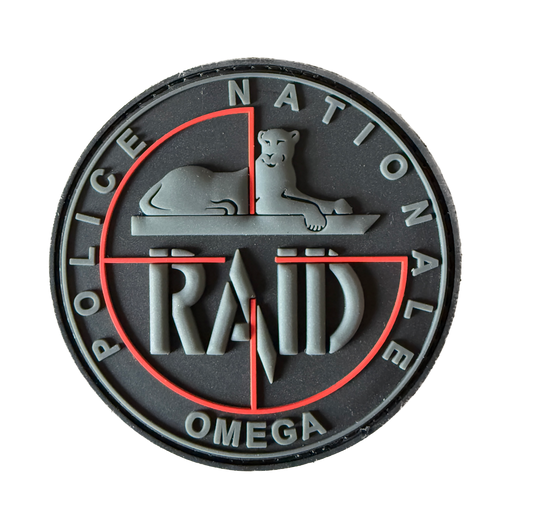 Patch officiel RAID  Omega Noir (PVC)