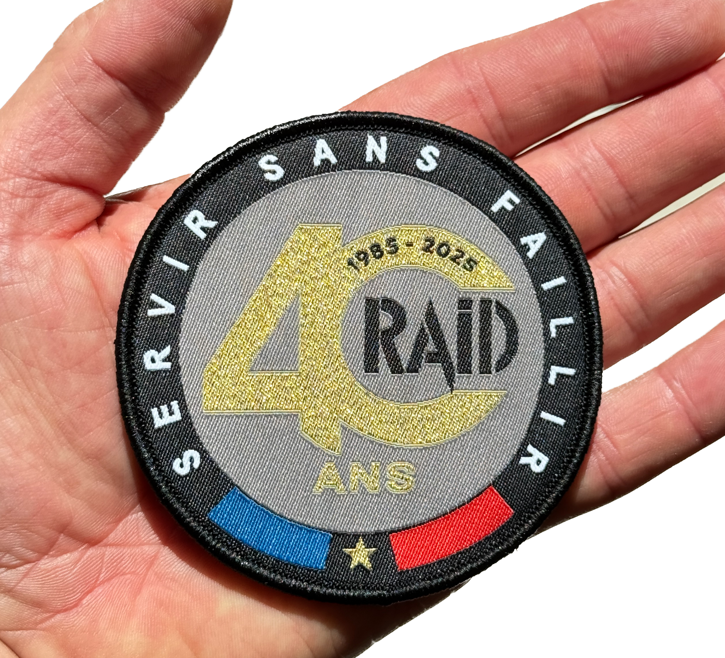 Patch officiel Les 40 ans du RAID (Tissu)
