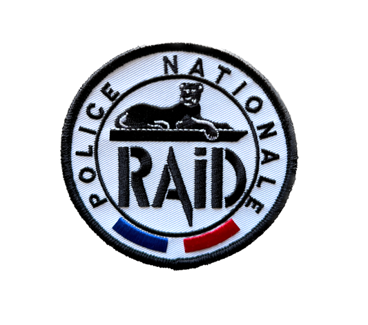 Patch officiel RAID blanc (Brodé)