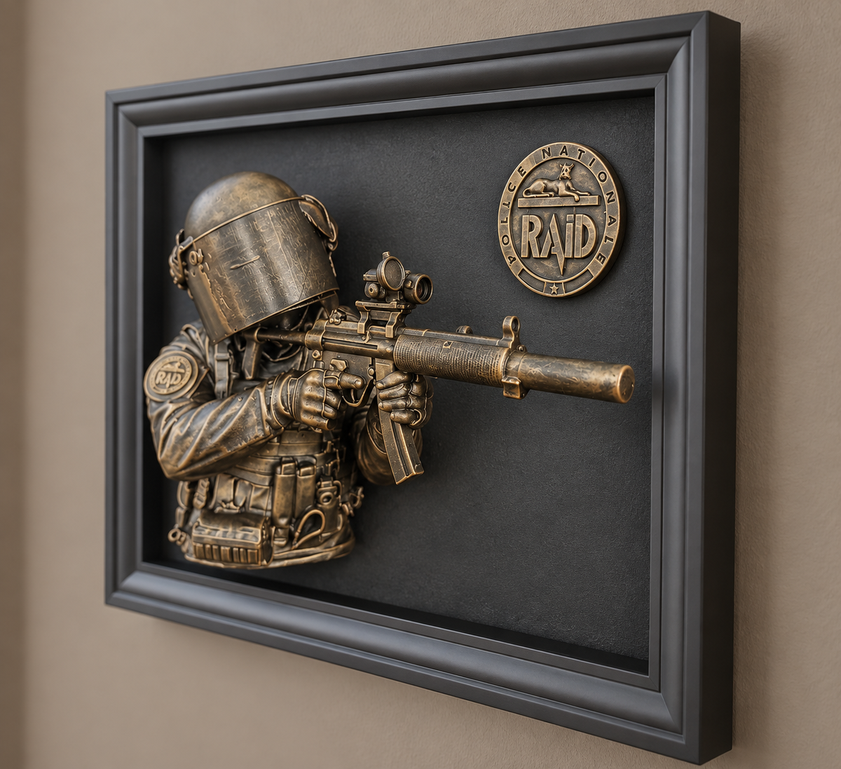 Cadre 3d résine "Opérateur du RAID"
