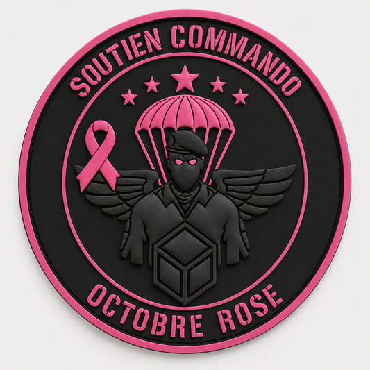 Patch Octobre Rose Soutien Commando