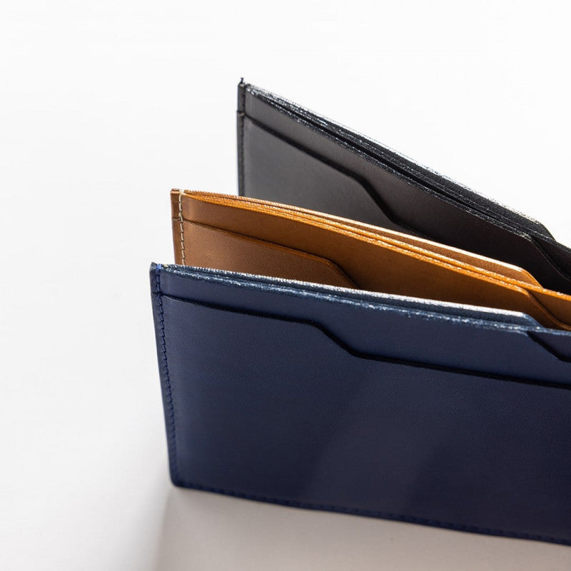 Porte-cartes artisanal cuir pleine fleur fabriqué en France.