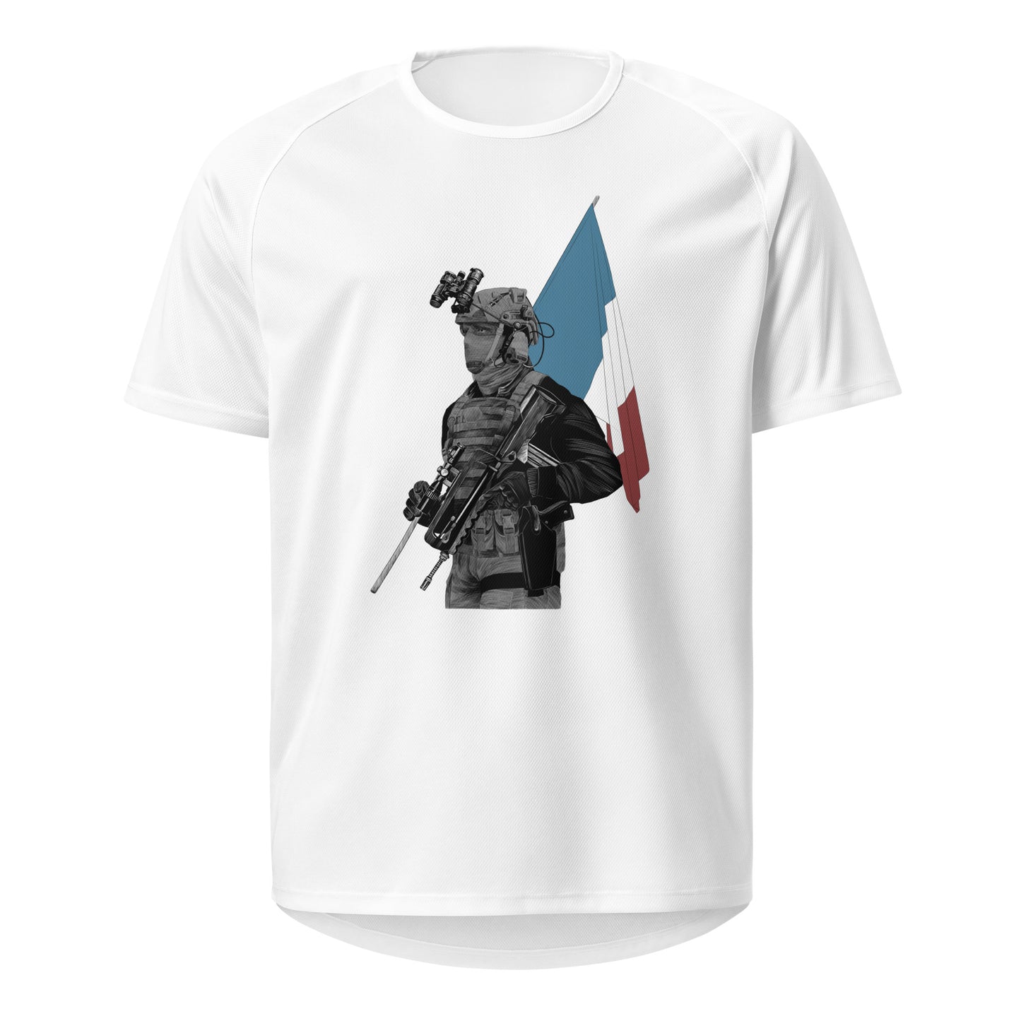 T-shirt Sport Maillot all unisexe - Calvaire Drach - Drapeau français