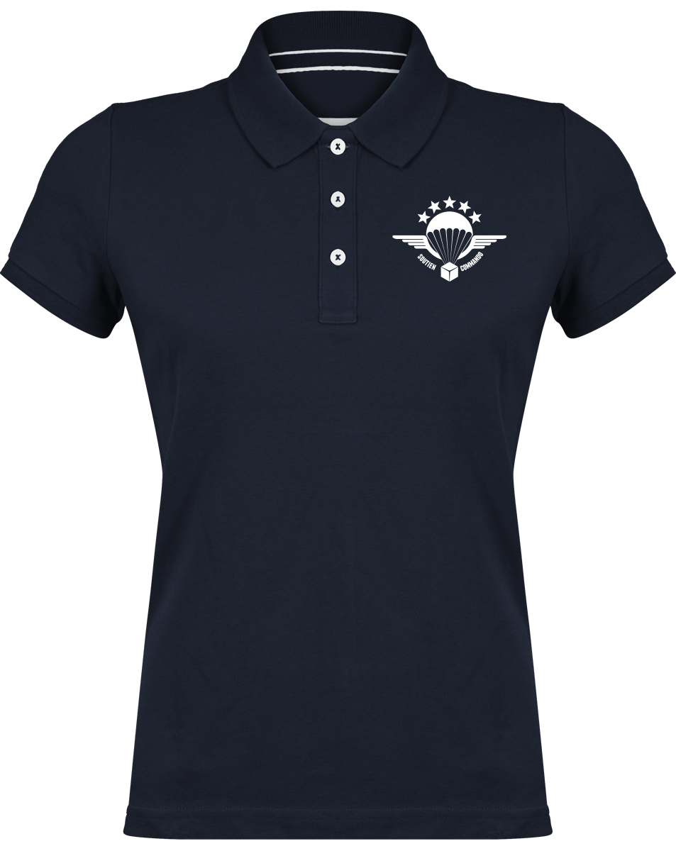 Polo vintage manches courtes femme (broderie)