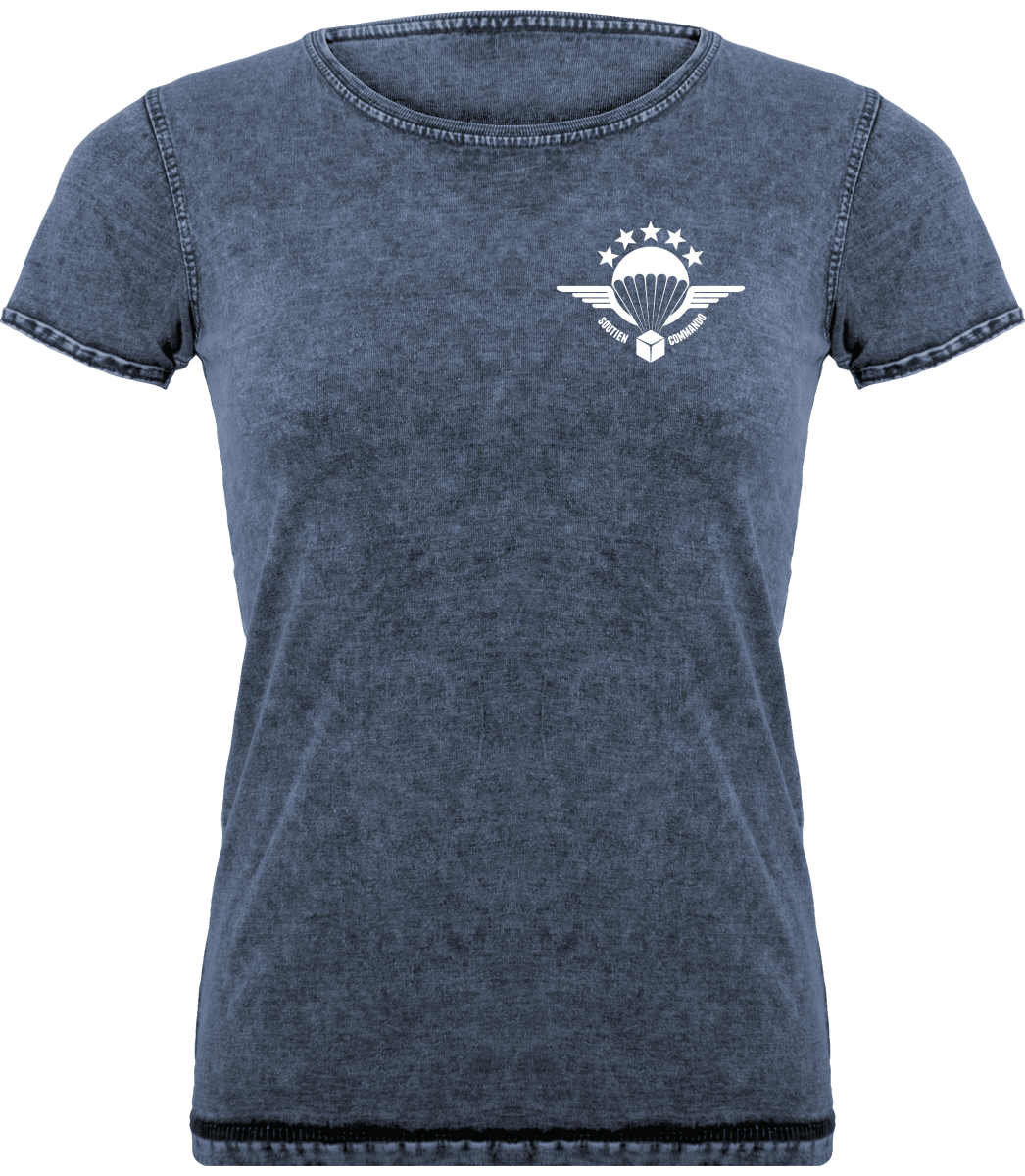 T-Shirt Délavé Femme - Soutien Commando