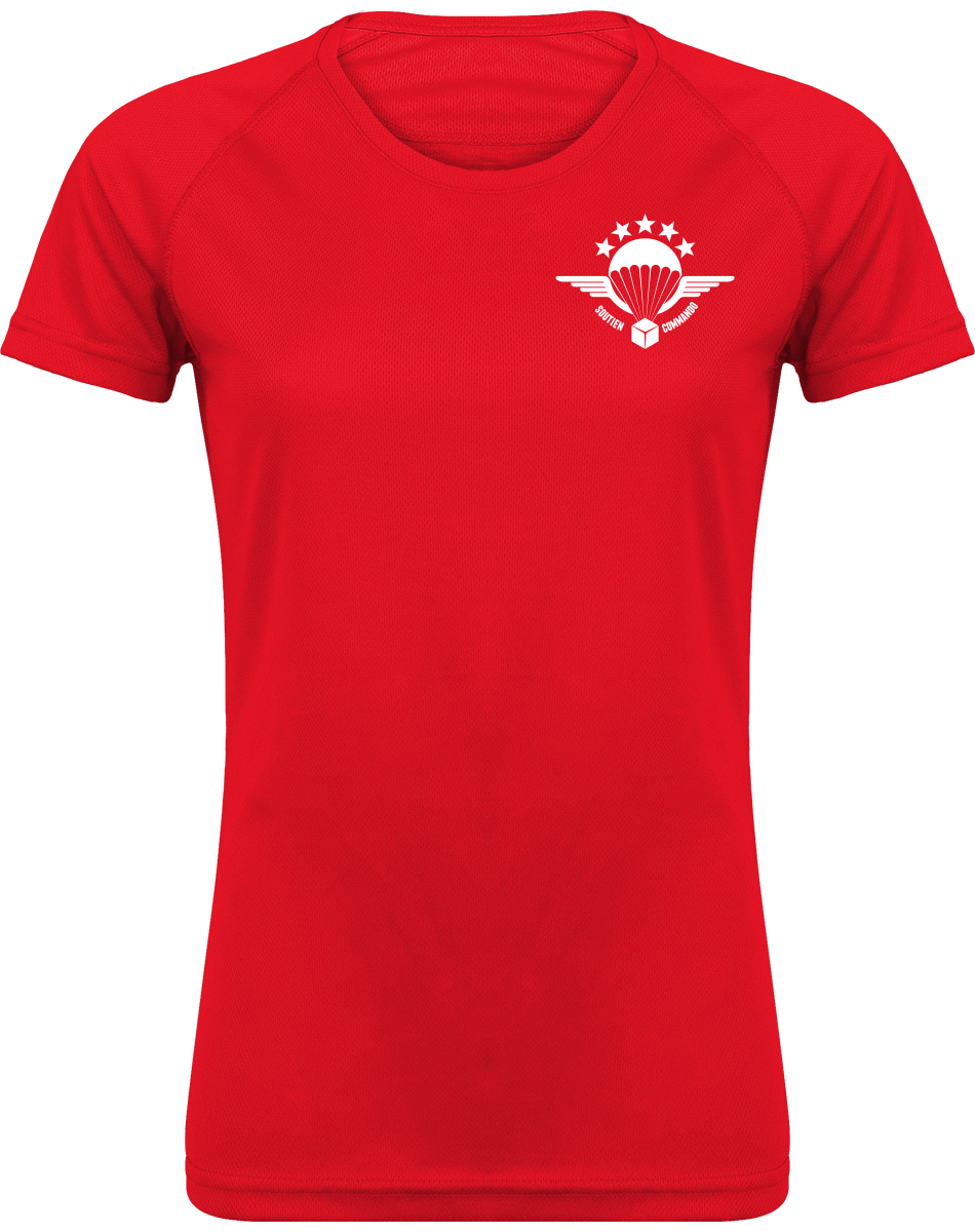 T-shirt Sport Femme Soutien Commando (avec logo dorsal)