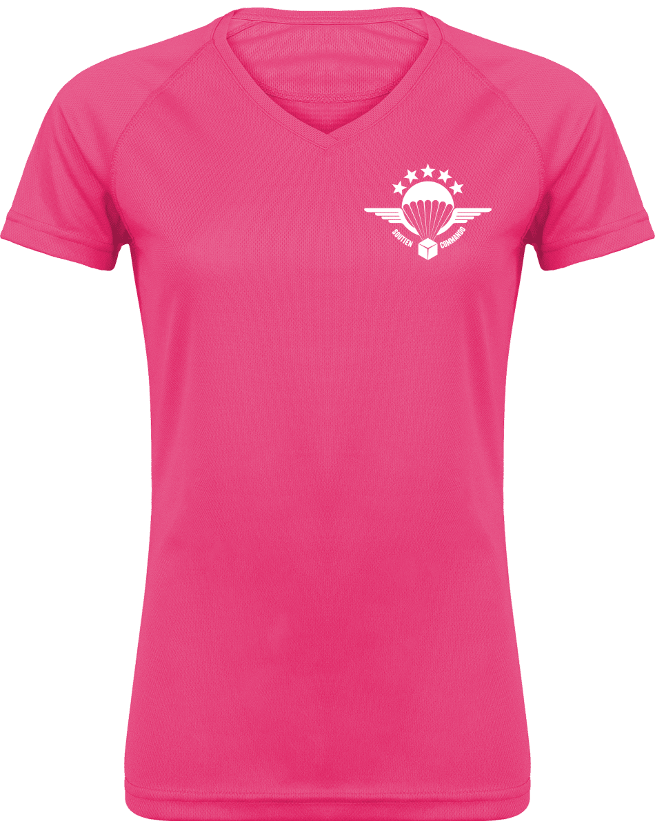 Tee Shirt Sport Femme Col V